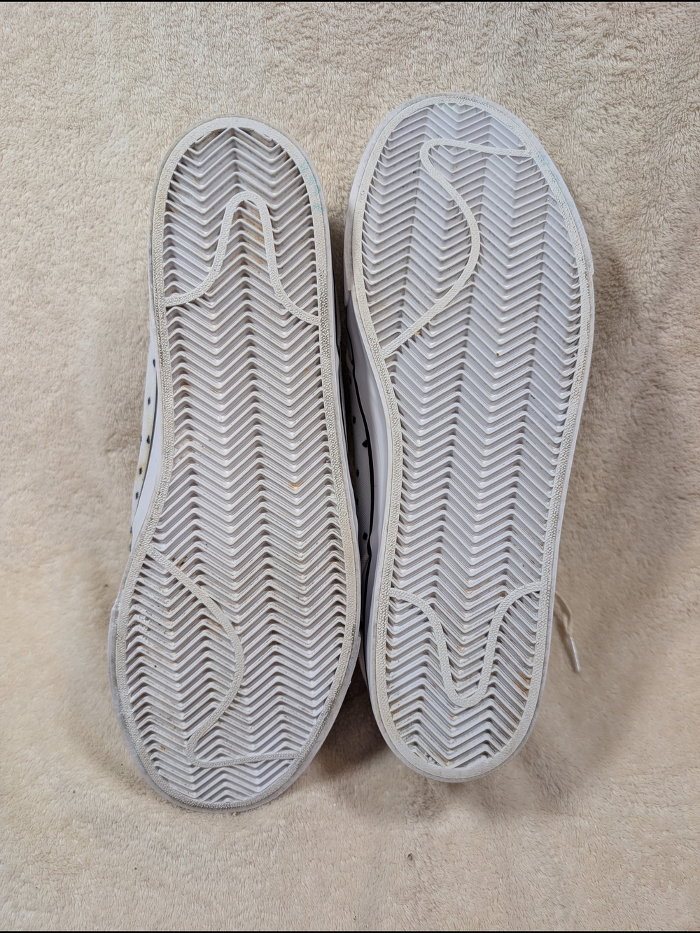 NIKE SB Stefan Janoski Canvas Polka Dot Sneakers White Black Men’s Size 11.5 - Picture 2 of 6